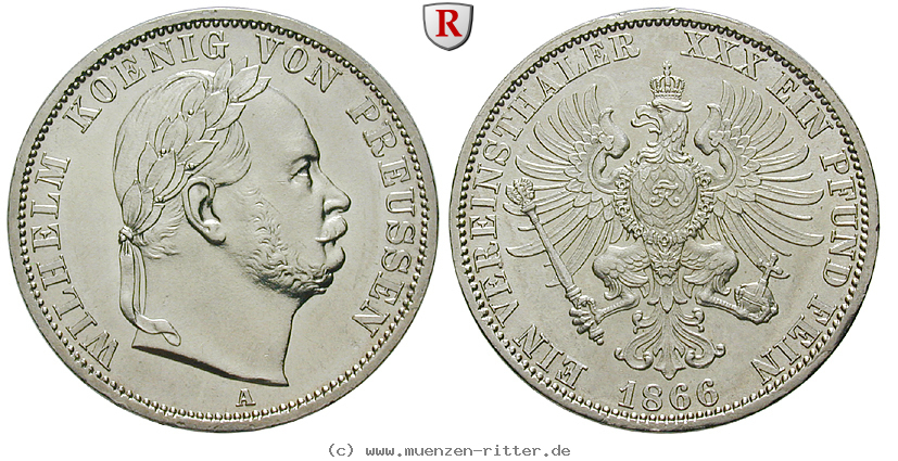 Klicken Sie auf das Bild um es auf Ihrem Rechner zu speichern brandenburg-preussen-wilhelm-i-vereinstaler/26958.jpg