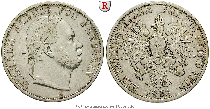 Klicken Sie auf das Bild um es auf Ihrem Rechner zu speichern brandenburg-preussen-wilhelm-i-vereinstaler/63206.jpg