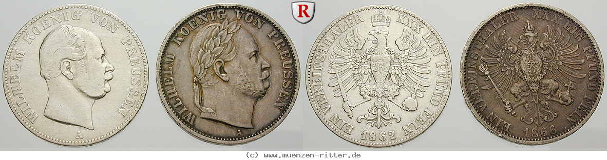Klicken Sie auf das Bild um es auf Ihrem Rechner zu speichern brandenburg-preussen-wilhelm-i-vereinstaler/67728.jpg