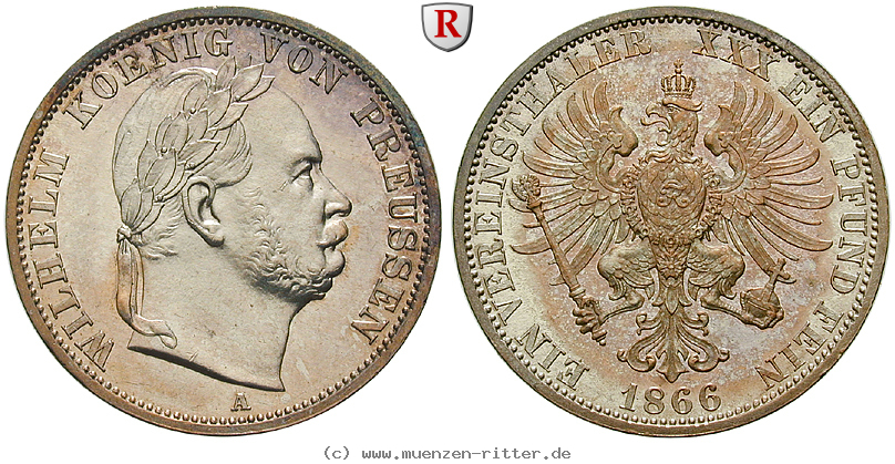 Klicken Sie auf das Bild um es auf Ihrem Rechner zu speichern brandenburg-preussen-wilhelm-i-vereinstaler/79780.jpg