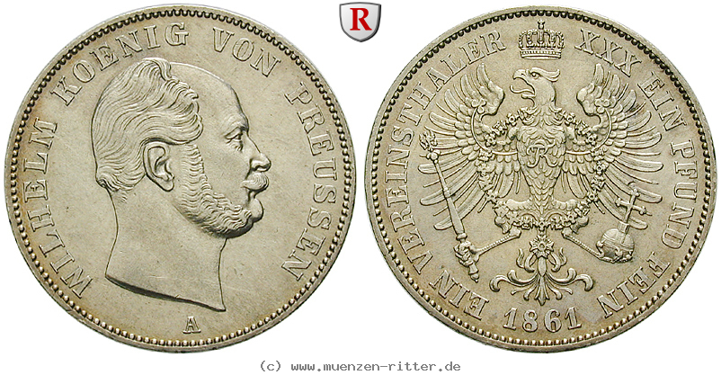 Klicken Sie auf das Bild um es auf Ihrem Rechner zu speichern brandenburg-preussen-wilhelm-i-vereinstaler/88265.jpg