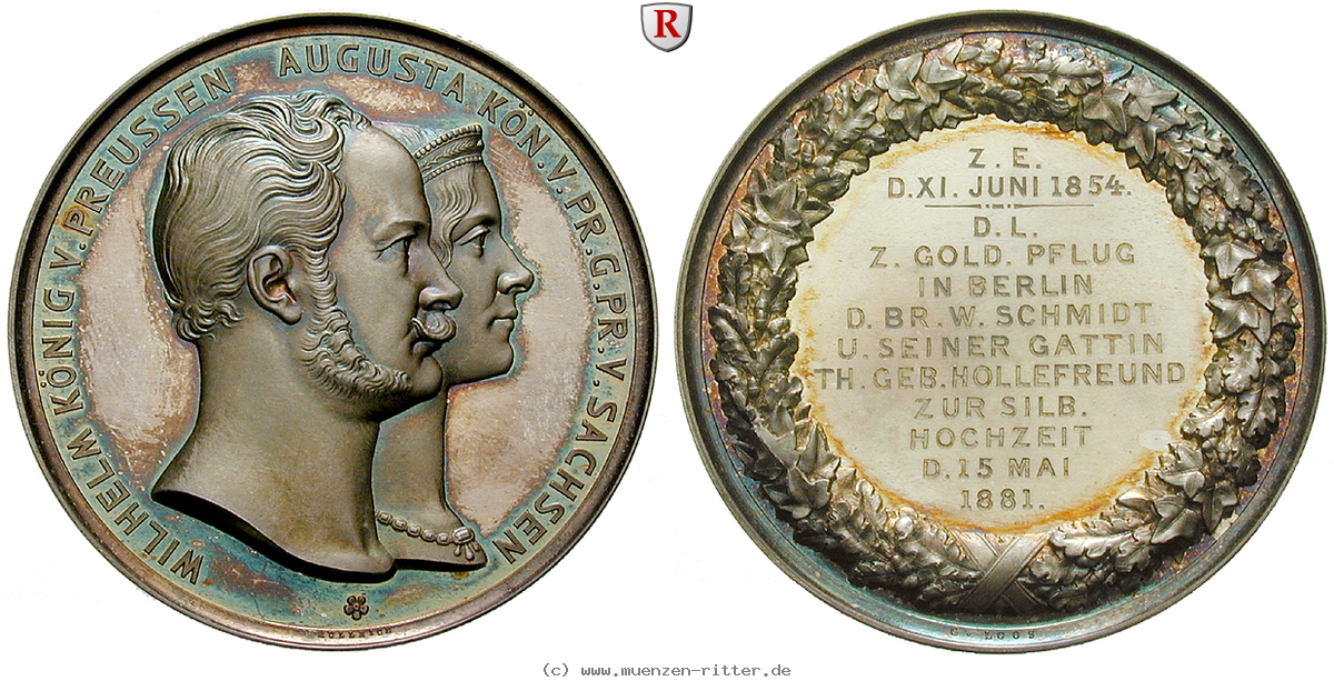 Klicken Sie auf das Bild um es auf Ihrem Rechner zu speichern brandenburg-preussen-wilhelm-ii-silbermedaille/43526.jpg