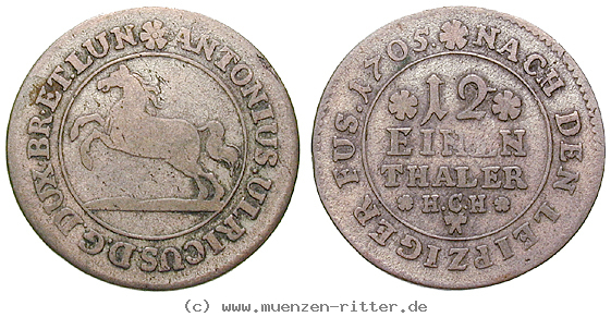 Klicken Sie auf das Bild um es auf Ihrem Rechner zu speichern braunschweig-anton-ulrich-1-12-taler/22188.jpg