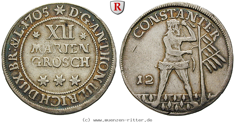 Klicken Sie auf das Bild um es auf Ihrem Rechner zu speichern braunschweig-anton-ulrich-12-mariengroschen/101567.jpg