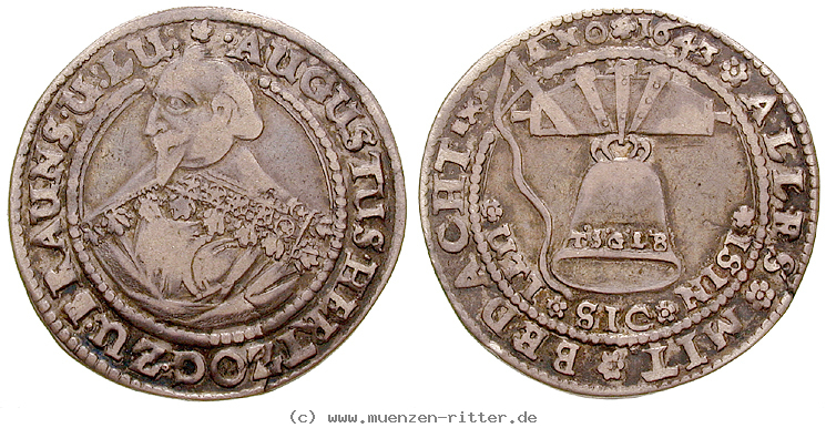 Klicken Sie auf das Bild um es auf Ihrem Rechner zu speichern braunschweig-august-der-juengere-1-4-taler/22171.jpg