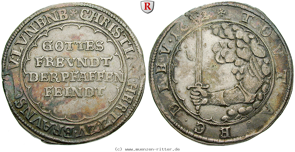 Klicken Sie auf das Bild um es auf Ihrem Rechner zu speichern braunschweig-christian-bischof-von-halberstadt-reichstaler/70050.jpg