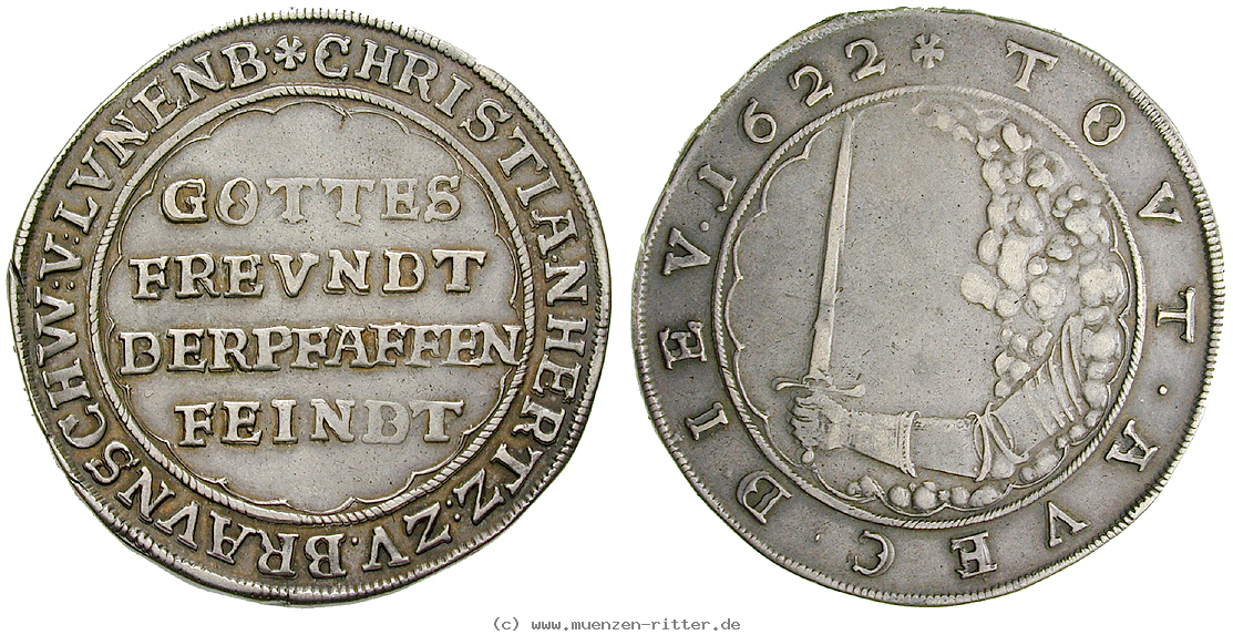 Klicken Sie auf das Bild um es auf Ihrem Rechner zu speichern braunschweig-christian-bischof-von-halberstadt-taler/32489.jpg