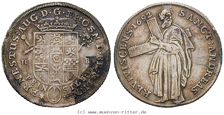 Klicken Sie auf das Bild um es auf Ihrem Rechner zu speichern braunschweig-ernst-august-1-3-taler/19039.jpg