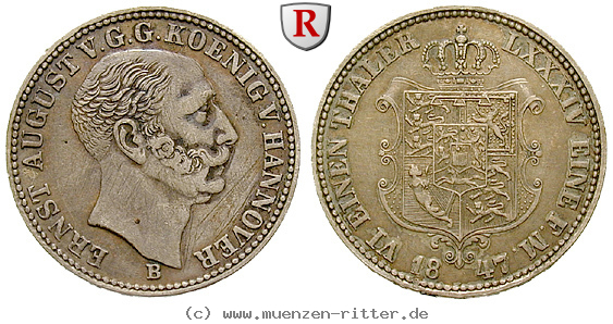 Klicken Sie auf das Bild um es auf Ihrem Rechner zu speichern braunschweig-ernst-august-1-6-taler/29818.jpg