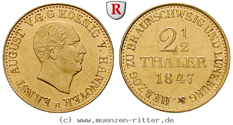 Klicken Sie auf das Bild um es auf Ihrem Rechner zu speichern braunschweig-ernst-august-2-1-2-taler/32412.jpg