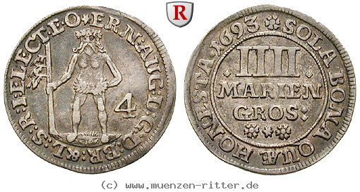 Klicken Sie auf das Bild um es auf Ihrem Rechner zu speichern braunschweig-ernst-august-4-mariengroschen/29757.jpg