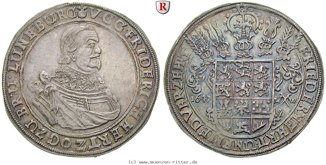 Klicken Sie auf das Bild um es auf Ihrem Rechner zu speichern braunschweig-friedrich-von-celle-reichstaler/27151.jpg