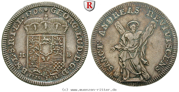 Klicken Sie auf das Bild um es auf Ihrem Rechner zu speichern braunschweig-georg-i-ludwig-1-3-taler/90597.jpg