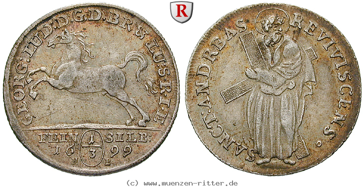 Klicken Sie auf das Bild um es auf Ihrem Rechner zu speichern braunschweig-georg-i-ludwig-1-3-taler/97202.jpg