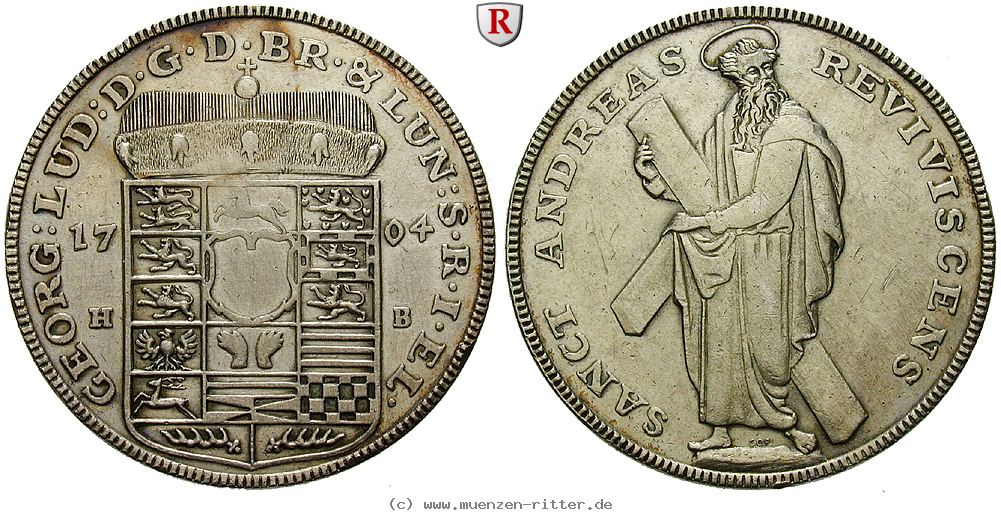 Klicken Sie auf das Bild um es auf Ihrem Rechner zu speichern braunschweig-georg-i-ludwig-reichstaler/92875.jpg