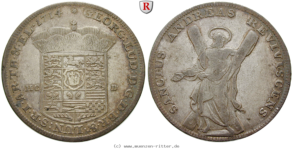 Klicken Sie auf das Bild um es auf Ihrem Rechner zu speichern braunschweig-georg-i-ludwig-reichstaler/94009.jpg