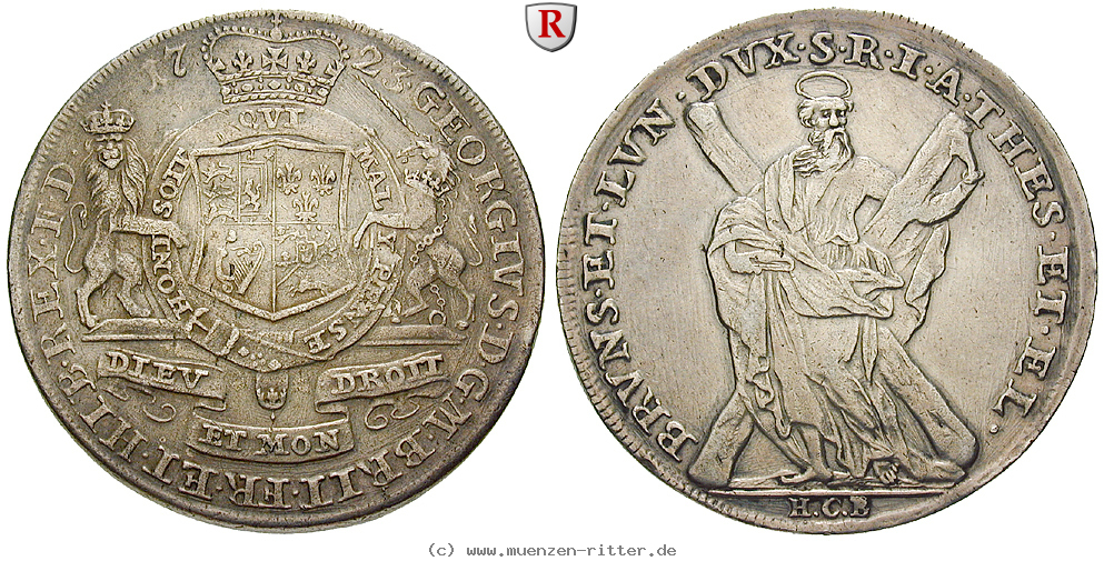 Klicken Sie auf das Bild um es auf Ihrem Rechner zu speichern braunschweig-georg-i-ludwig-taler/77047.jpg