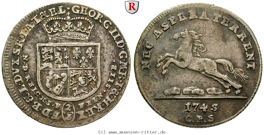 Klicken Sie auf das Bild um es auf Ihrem Rechner zu speichern braunschweig-georg-ii-2-3-taler/91252.jpg