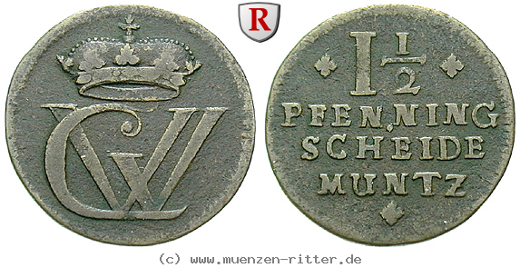 Klicken Sie auf das Bild um es auf Ihrem Rechner zu speichern braunschweig-georg-wilhelm-1-1-2-pfennig/34653.jpg