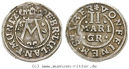 Klicken Sie auf das Bild um es auf Ihrem Rechner zu speichern braunschweig-georg-wilhelm-2-mariengroschen/18120.jpg