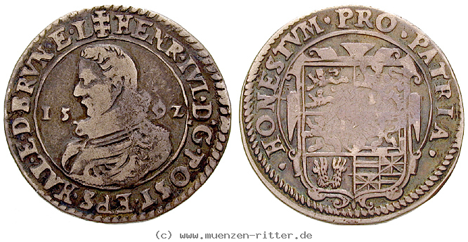 Klicken Sie auf das Bild um es auf Ihrem Rechner zu speichern braunschweig-heinrich-julius-1-4-taler/22159.jpg