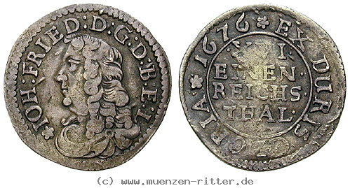 Klicken Sie auf das Bild um es auf Ihrem Rechner zu speichern braunschweig-johann-friedrich-1-16-taler/22259.jpg
