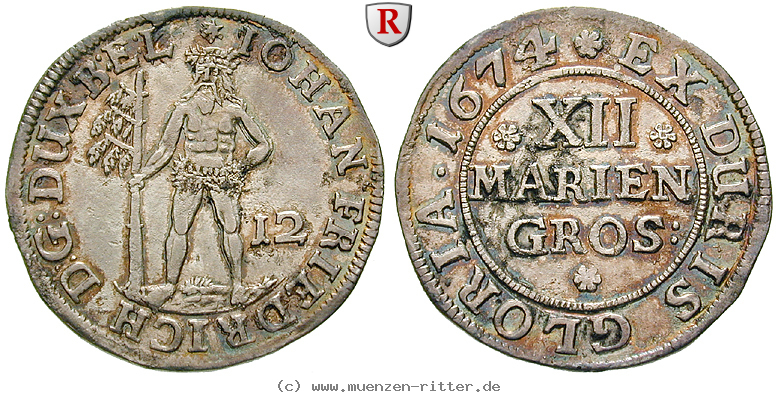 Klicken Sie auf das Bild um es auf Ihrem Rechner zu speichern braunschweig-johann-friedrich-12-mariengroschen/31363.jpg