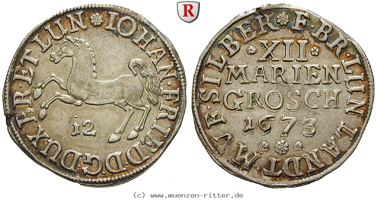 Klicken Sie auf das Bild um es auf Ihrem Rechner zu speichern braunschweig-johann-friedrich-12-mariengroschen/99187.jpg
