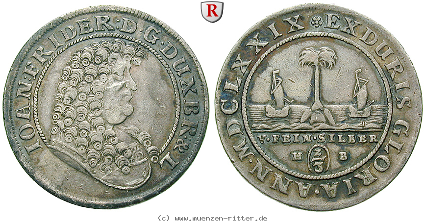 Klicken Sie auf das Bild um es auf Ihrem Rechner zu speichern braunschweig-johann-friedrich-2-3-taler/72458.jpg