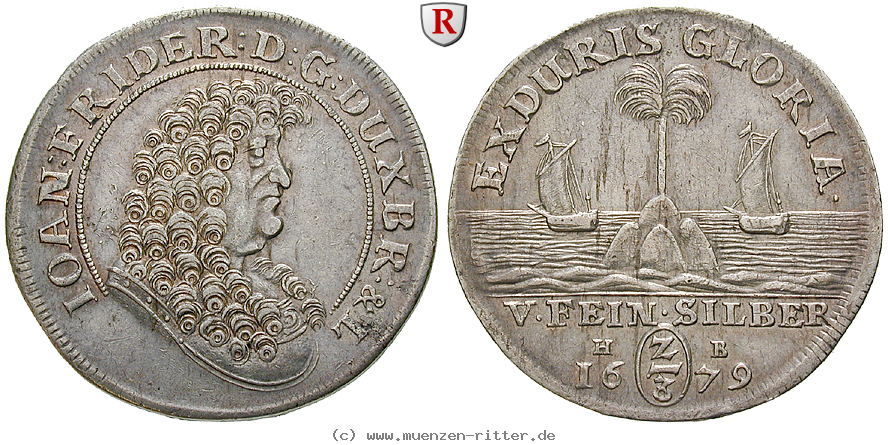 Klicken Sie auf das Bild um es auf Ihrem Rechner zu speichern braunschweig-johann-friedrich-2-3-taler/83095.jpg