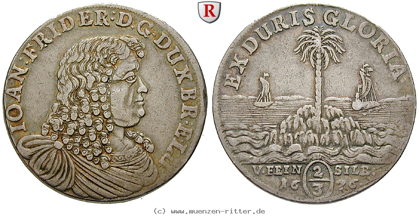 Klicken Sie auf das Bild um es auf Ihrem Rechner zu speichern braunschweig-johann-friedrich-2-3-taler/83853.jpg