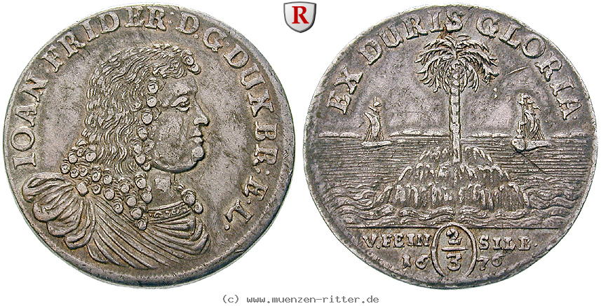 Klicken Sie auf das Bild um es auf Ihrem Rechner zu speichern braunschweig-johann-friedrich-2-3-taler/92245.jpg