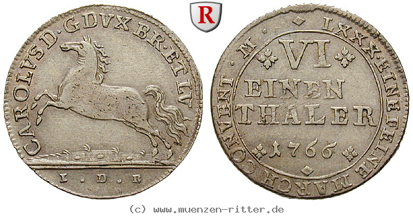 Klicken Sie auf das Bild um es auf Ihrem Rechner zu speichern braunschweig-karl-1-6-taler/29794.jpg