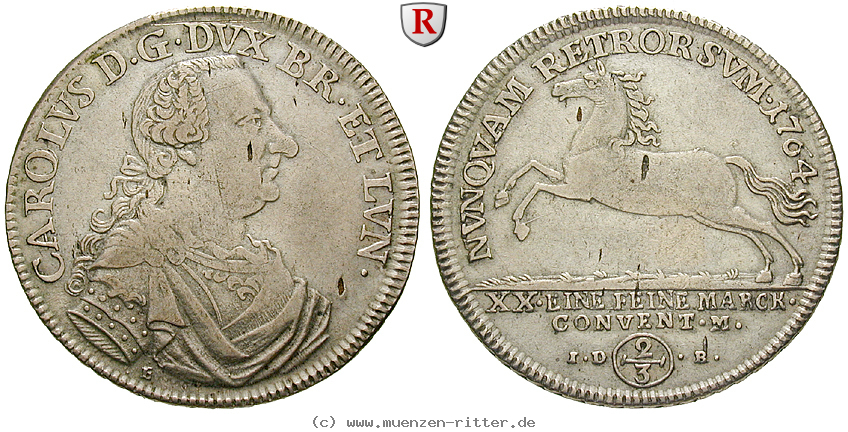 Klicken Sie auf das Bild um es auf Ihrem Rechner zu speichern braunschweig-karl-2-3-taler/51156.jpg