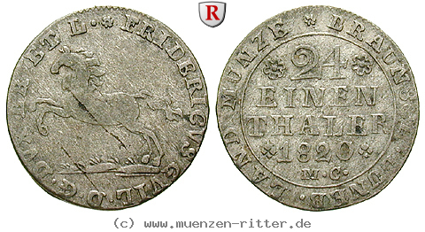 Klicken Sie auf das Bild um es auf Ihrem Rechner zu speichern braunschweig-karl-ii-unter-vormundschaft-des-prinzregenten-george-von-england-1-24-taler/60953.jpg