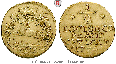 Klicken Sie auf das Bild um es auf Ihrem Rechner zu speichern braunschweig-karl-passiergewicht-fuer-1-2-louis-d-or/53905.jpg