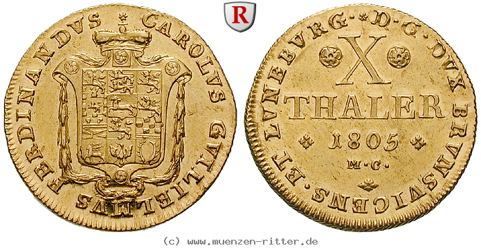Klicken Sie auf das Bild um es auf Ihrem Rechner zu speichern braunschweig-karl-wilhelm-ferdinand-10-taler/72664.jpg