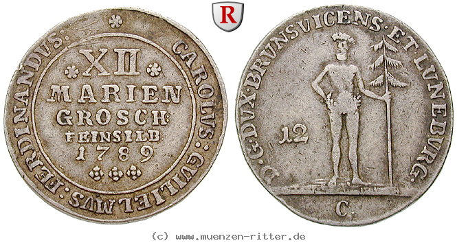 Klicken Sie auf das Bild um es auf Ihrem Rechner zu speichern braunschweig-karl-wilhelm-ferdinand-12-mariengroschen/22219.jpg