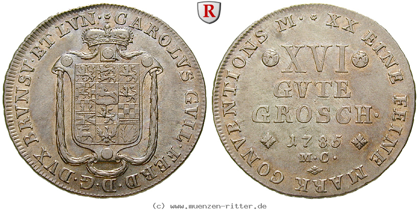 Klicken Sie auf das Bild um es auf Ihrem Rechner zu speichern braunschweig-karl-wilhelm-ferdinand-16-gute-groschen/29403.jpg