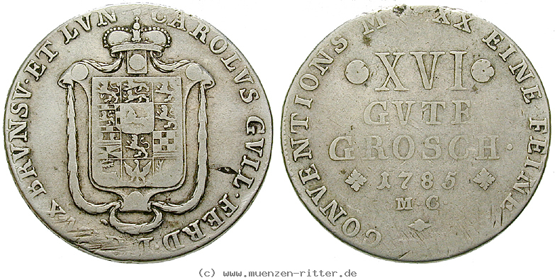 Klicken Sie auf das Bild um es auf Ihrem Rechner zu speichern braunschweig-karl-wilhelm-ferdinand-16-gute-groschen/31367.jpg