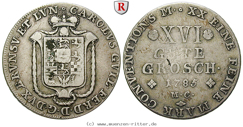 Klicken Sie auf das Bild um es auf Ihrem Rechner zu speichern braunschweig-karl-wilhelm-ferdinand-16-gute-groschen/63893.jpg