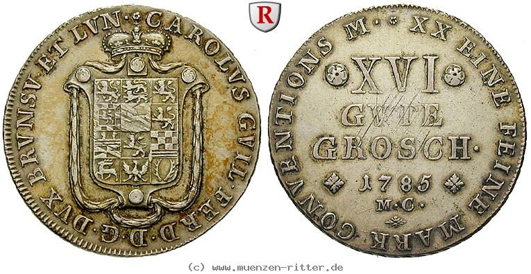 Klicken Sie auf das Bild um es auf Ihrem Rechner zu speichern braunschweig-karl-wilhelm-ferdinand-16-gute-groschen/75504.jpg