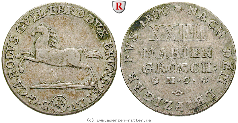 Klicken Sie auf das Bild um es auf Ihrem Rechner zu speichern braunschweig-karl-wilhelm-ferdinand-24-mariengroschen/54419.jpg