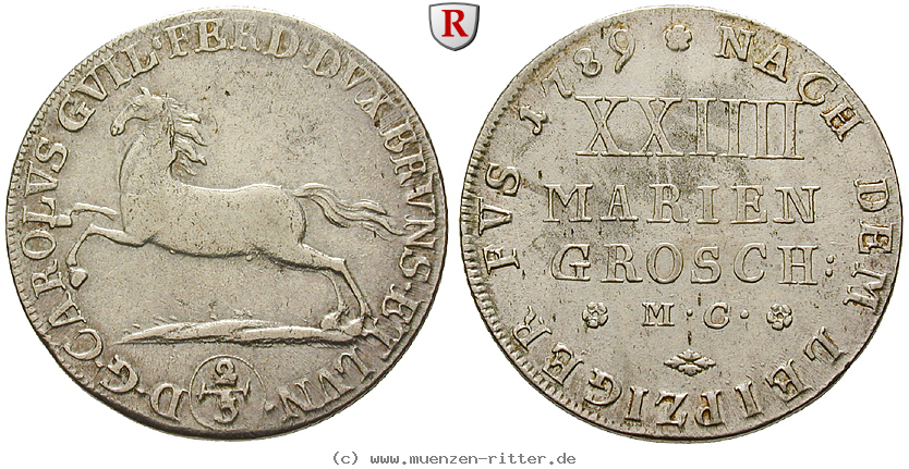 Klicken Sie auf das Bild um es auf Ihrem Rechner zu speichern braunschweig-karl-wilhelm-ferdinand-24-mariengroschen/88920.jpg
