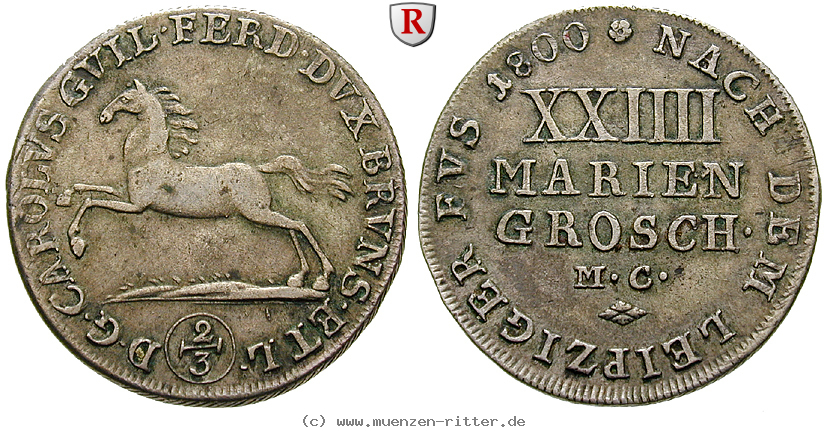 Klicken Sie auf das Bild um es auf Ihrem Rechner zu speichern braunschweig-karl-wilhelm-ferdinand-24-mariengroschen/90595.jpg