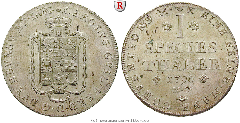 Klicken Sie auf das Bild um es auf Ihrem Rechner zu speichern braunschweig-karl-wilhelm-ferdinand-konventionstaler/54420.jpg