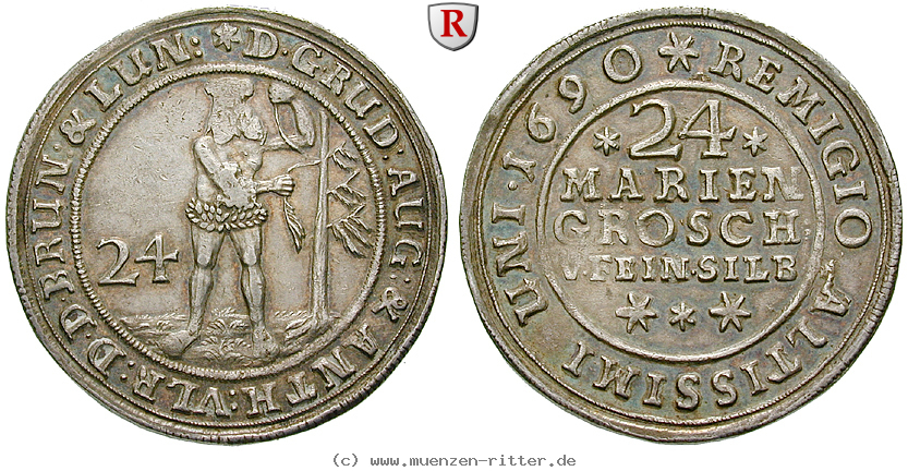 Klicken Sie auf das Bild um es auf Ihrem Rechner zu speichern braunschweig-rudolf-august-und-anton-ulrich-24-mariengroschen/75482.jpg