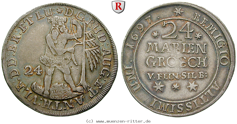 Klicken Sie auf das Bild um es auf Ihrem Rechner zu speichern braunschweig-rudolf-august-und-anton-ulrich-24-mariengroschen/75486.jpg