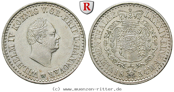 Klicken Sie auf das Bild um es auf Ihrem Rechner zu speichern braunschweig-wilhelm-iv-1-6-taler/81937.jpg