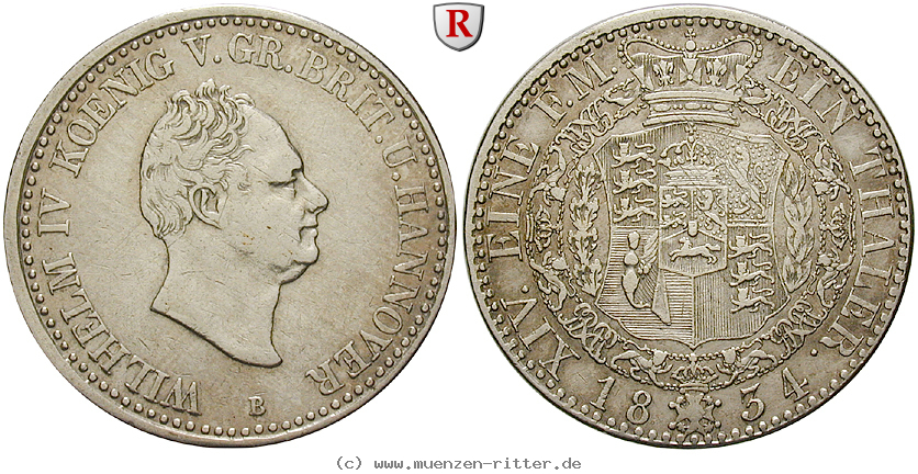 Klicken Sie auf das Bild um es auf Ihrem Rechner zu speichern braunschweig-wilhelm-iv-taler/19120.jpg